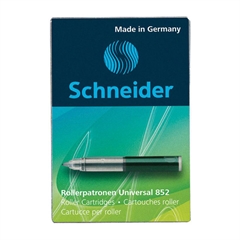Refil patrona za roler olovke Schneider 852, zelen, 5 komada