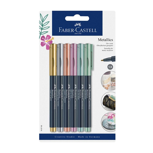 Marker Faber-Castell Metallics, 6 komada