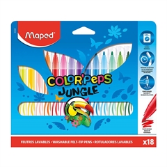 Flomasteri Maped Color'peps Jungle, 18 komada