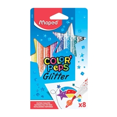Flomasteri Maped Color'peps Glitter, 8 komada