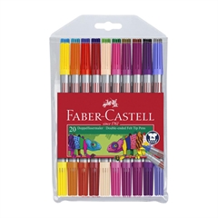 Flomasteri Faber-Castell, dvostrani, 20 komada