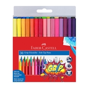 Flomasteri Faber-Castell Grip, 30 komada