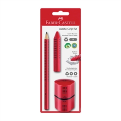 Komplet Faber-Castell Grip Jumbo, crveni