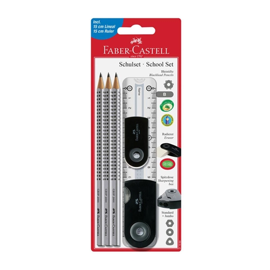 Komplet Faber-Castell Grip, crni