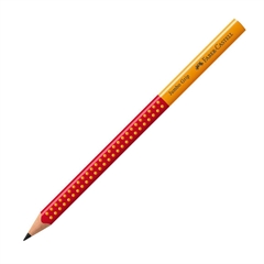 Grafitna olovka Faber-Castell Grip Jumbo B, crveno narančasta