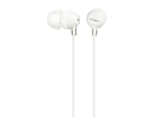 Slušalice Sony s čepićima za uši, žičane, bijele, MDREX15LPW