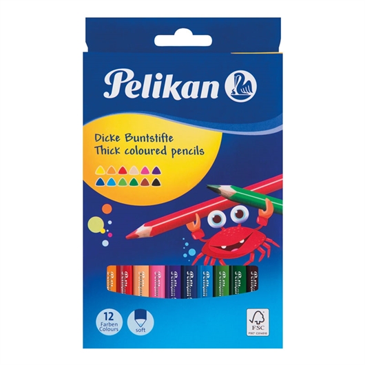 Trokutaste bojice Pelikan 4 mm 12/1