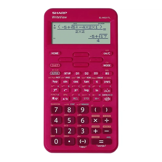 Tehnički kalkulator Sharp ELW531TLBRD, crveni