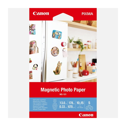 Foto papir Canon MG-101, magnetski, 10 x 15 cm, 5 listova, 670 grama