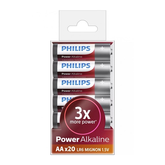 Baterija Philips Power Alkaline AA-LR06, 20 komada