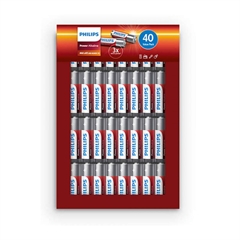 Baterija Philips Power Alkaline AAA-R03, 40 komada