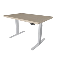 Električni stol hrast UVI Desk, bijelo - smeđi