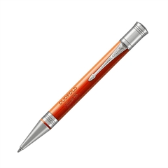 Kemijska olovka Parker Duofold Classic, crveno srebrna