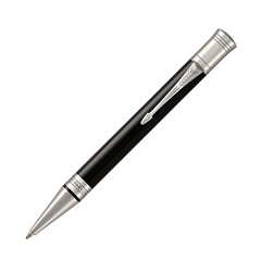 Kemijska olovka Parker Duofold Classic, crno srebrna