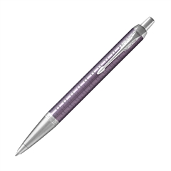 Kemijska olovka Parker IM Premium, ljubičasto srebrna