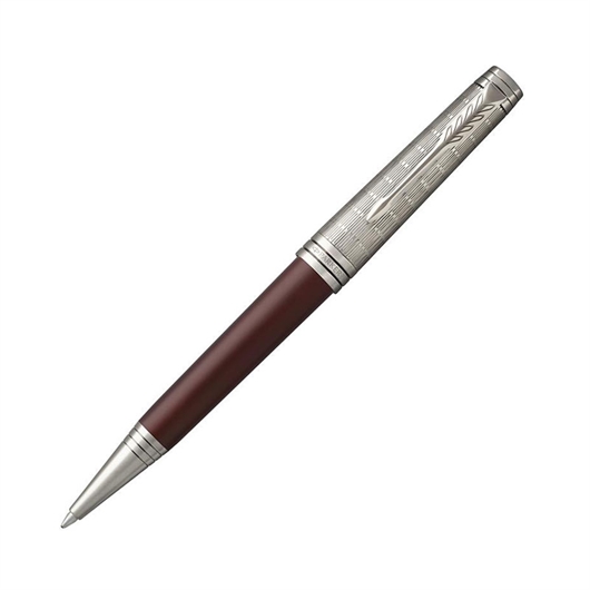 Kemijska olovka Parker Premier Custum, crveno srebrna
