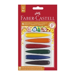 Voštane boje Faber-Castell 4+, 6 komada