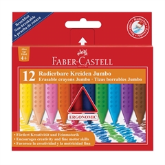 Voštane boje Faber-Castell Grip Jumbo, 12 komada
