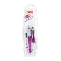 Nalivpero Herlitz My pen + patrona tinte, Pink-Mint