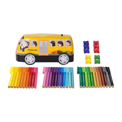 Flomasteri Faber-Castell Školski autobus, 33 komada