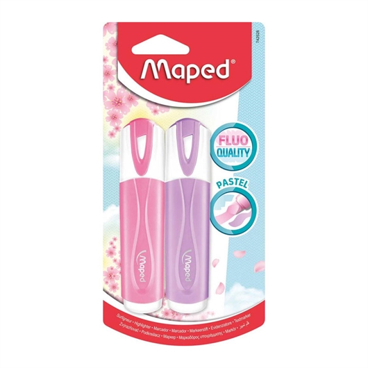 Marker Maped Fluo Pastel Blister, 2 komada