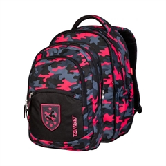 Školski ruksak 2v1 Target Curved Camouflage Pink