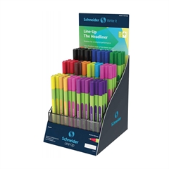 Display flomastera Schnieder Fineliner Line-Up, 0.4 mm, 120 komada, sortirano