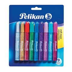 Ljepilo s šljokicama Pelikan, 10,5ml, 9 komada