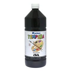 Tempera Karbon, crna, 1 L