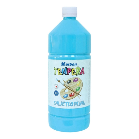 Tempera Karbon, svijetlo plava, 1 L