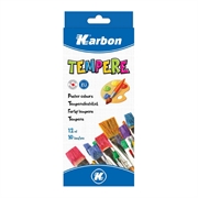 Tempera boje Karbon, 10 komada, 12 ml