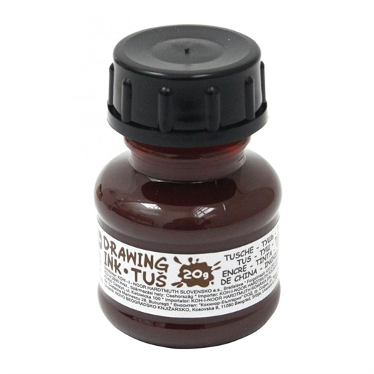 Koh-i-noor tinta za crtanje, smeđa, 20 ml