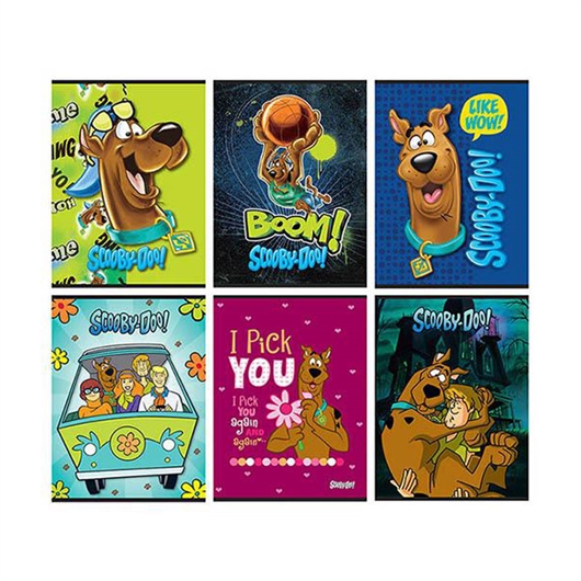 Bilježnica A4 Scooby Doo, kockice, 54 lista, sortirano, 1 kom
