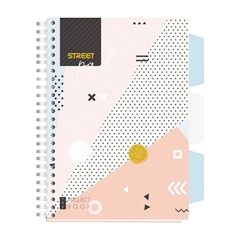Bilježnica A5 Street Pad Color sa spiralom, kockice, 100 lista