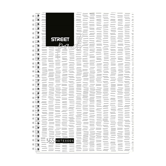 Bilježnica A4 Street Pad White 1R, crte, 100 lista