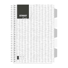 Bilježnica A4 Street Pad White 1R PR, kockice, 100 lista
