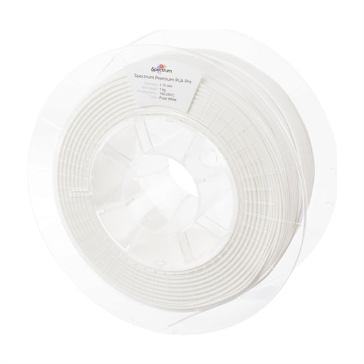 Punenje za 3D pisač, PLA Pro, 1,75 mm, 1 kg, polarna bijela