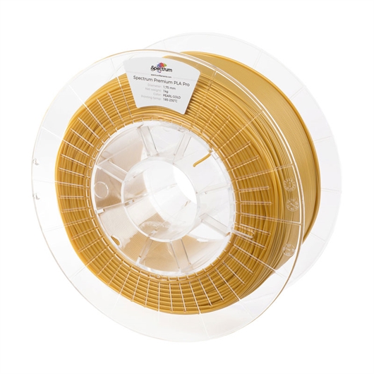 Punenje za 3D pisač, PLA Pro, 1,75 mm, 1 kg, biserno zlato