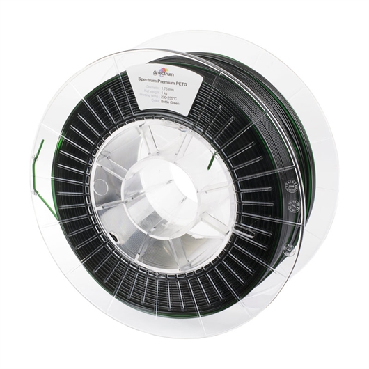 Punenje za 3D pisač, Premium PET-G, 1,75 mm, 1 kg, zelena boca