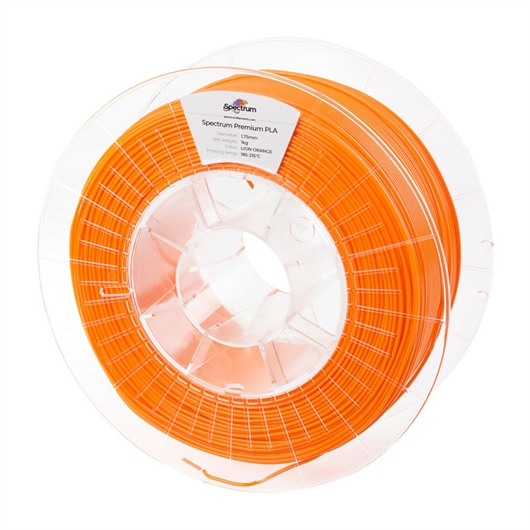 Punenje za 3D pisač, Premium PLA, 1,75 mm, 1 kg, lavlja naranča