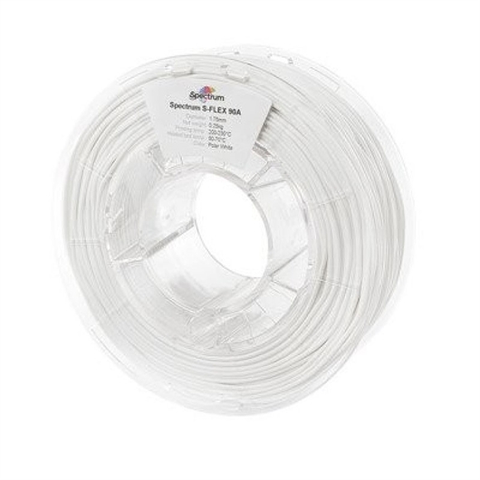 Punenje za 3D pisač, S-Flex 90A, 1,75 mm, 250 g, polarna bijela