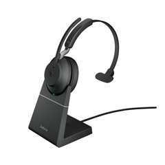 Slušalice s mikrofonom Jabra Evolve2 65 MS Mono, sa stanicom za punjenje, bežične