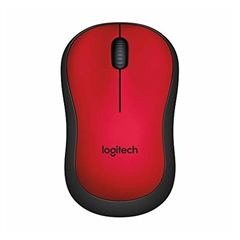 Miš Logitech Silent M220, bežični, crveni
