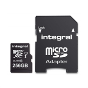 Memorijska kartica Integral Micro SDXC Class10 UHS-I U1, 256 GB + adapter