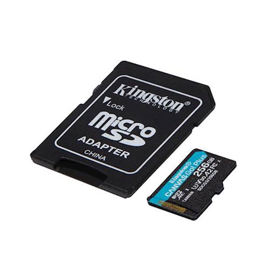 Memorijska kartica Kingston Canvas GO Plus Micro SDXC Class 10 UHS-I U3, 256 GB + adapter
