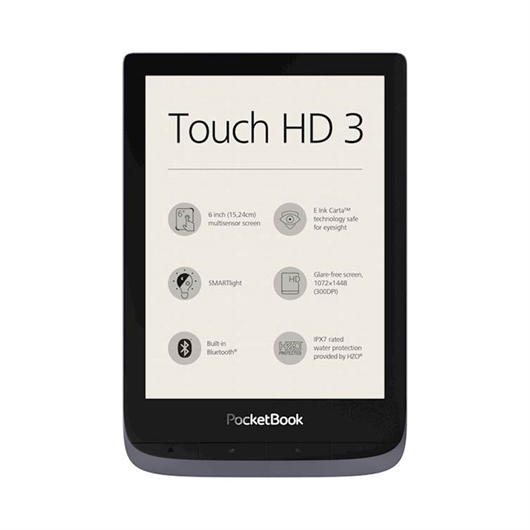 Elektronički čitač PocketBook Touch HD3 6", siva metalik