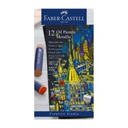 Uljane pastele Faber-Castell Creative Studio, metalik, 12 kom