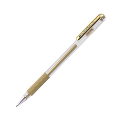 Gel olovka Pentel Metallic Hybrid Grip, 0,8 mm, zlatna