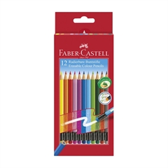 Bojice Faber-Castell Hex s gumicom, 12 komada