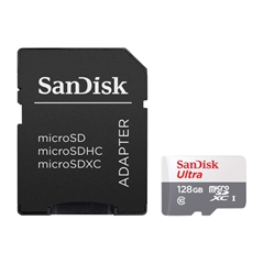 Memorijska kartica SanDisk Ultra Micro SDXC UHS-I C10, 100 MB/s, 128 GB + SD adapter